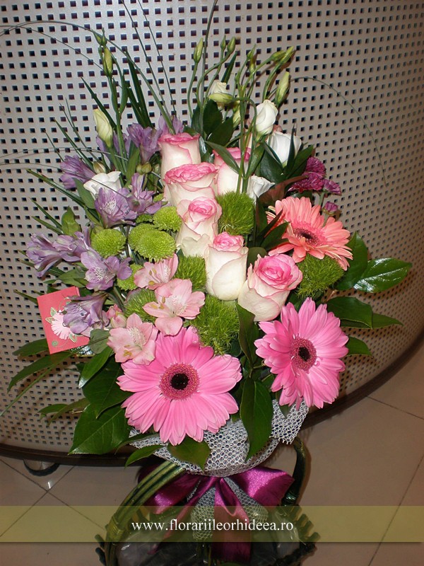 Buchet flori roz - Florarie Vaslui