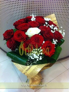 Buchet de trandafiri rosii