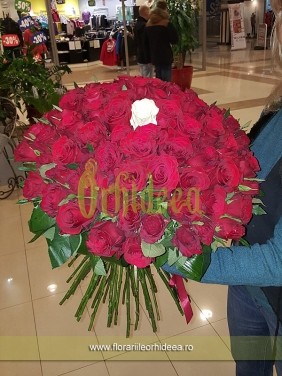 Buchet 101 trandafiri 