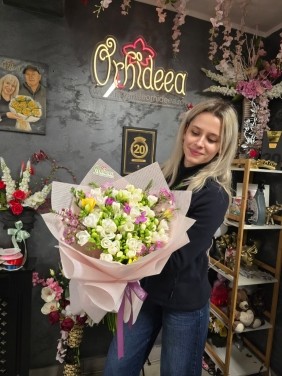 Buchet - ”Sidonia” - Frezii multicolore parfumate