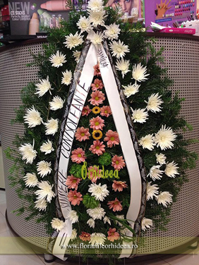 Coroana din crizanteme 