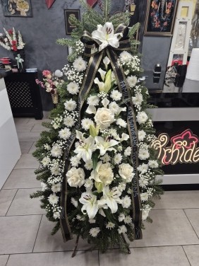 Coroana Funerara Naturala Alba