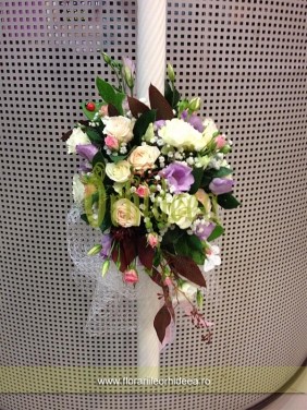 Lumanare de botez "Culorile toamnei"