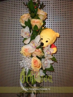 Lumanare de botez "Happy Bear III"