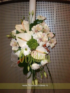 Lumanare de botez "Ingeras"